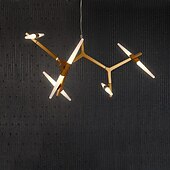 Недорогие Люстры-спутники-10-Light 100 cm Люстры и лампы Металл Стекло Спутник Электропокрытие 110-120Вольт 220-240Вольт