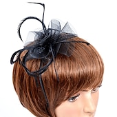 preiswerte Faszinator-Damen Fascinator für Party Hochzeit Sonderanlass Federstoff Rot Pink Grün um zu beeindrucken Fascinator Renntag Kleid