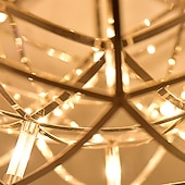 baratos Design de Globo-30 cm led pingente de luz led fogos de artifício e bola de faísca luminária de suspensão de teto globo de metal acabamentos pintados 110-120v 220-240v