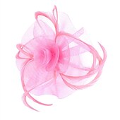 preiswerte Faszinator-Damen Fascinator für Party Hochzeit Sonderanlass Federstoff Rot Pink Grün um zu beeindrucken Fascinator Renntag Kleid