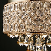 cheap Flush Mounts &amp; Semi Flush Mounts-4-Light 38 cm Flush Mount Lights Metal Gold Traditional / Classic Country 110-120V 220-240V / E12 / E14 / CE Certified