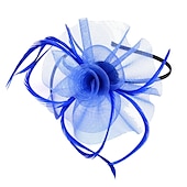 preiswerte Faszinator-Damen Fascinator für Party Hochzeit Sonderanlass Federstoff Rot Pink Grün um zu beeindrucken Fascinator Renntag Kleid