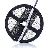 cheap USB Strip Lights-LED Strip Lights (2x5M)10M 32.8ft 2835 RGB 600LEDs 8mm Strips Lighting Flexible Color Changing with 44 Key IR Remote Ideal for Home Kitchen Christmas TV Back Lights DC 12V