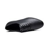 preiswerte Tanzschuhe für Herren-Herren Schuhe für den lateinamerikanischen Tanz Ballsaal Übe das Trainieren von Tanzschuhen Charakterschuhe Outdoor Flach, Ballerina Flacher Absatz Schnürsenkel Schwarz