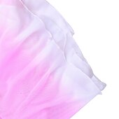 voordelige Schaatsjurken-Kunstschaatsjurk Dames Voor meisjes Schaatsen Jurken Geel Roze Donker paars Lapwerk Netstof Spandex Hoge Elasticiteit Wedstrijd Kunstschaatskleding Kristal / Bergkristal Stom licht Modieus Lange mouw
