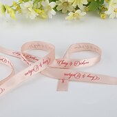 Недорогие Свадьбы и торжества-С буквами Атлас Свадебные ленты Пьеса / Установить Атласная лента