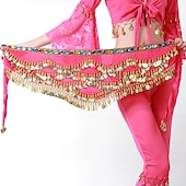 preiswerte Tanzzubehör-Bauchtanz Hüft-Schals Damen Training Polyester Goldmünzen / Perlenstickerei Tiere / Weihnachten / Halloween Hüfttuch / Prinzessin / Historische Personen / Feen / Sexy Kostüme aus aller Welt / Gothic