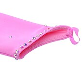 voordelige Schaatsjurken-Kunstschaatsjurk Dames Voor meisjes Schaatsen Jurken Geel Roze Donker paars Lapwerk Netstof Spandex Hoge Elasticiteit Wedstrijd Kunstschaatskleding Kristal / Bergkristal Stom licht Modieus Lange mouw