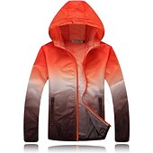 cheap Outdoor Jackets-Men&#039;s Women&#039;s Hiking Jacket Hiking Skin Jacket Hiking Windbreaker Summer Outdoor Waterproof UV Sun Protection Sunscreen Windproof Hoodie Ultraviolet Resistant Jacket Raincoat Camping / Hiking Fishing