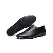 preiswerte Tanzschuhe für Herren-Herren Schuhe für den lateinamerikanischen Tanz Ballsaal Übe das Trainieren von Tanzschuhen Charakterschuhe Outdoor Flach, Ballerina Flacher Absatz Schnürsenkel Schwarz