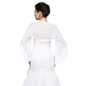 abordables Boléros de Mariage-Shrugs Chiffon Mariage  Fête Soirée Écharpe Femme Avec robe pour impressionner