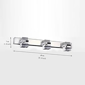 cheap Vanity Lights-Vanity Light LED Mirror Front Lamp Waterproof IP20 LED Bathroom Lights Over Mirror Wall Lighting Fixtures for Bathroom Bedroom Living Room Cabinet 110-240V