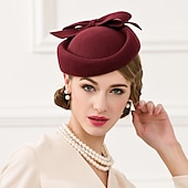 ieftine Pălării Party-Palarie Lână Net Nuntă Kentucky Derby Cursă de cai Ziua Doamnelor Cupa Melbourne Elegant Epocă klasické Cu Funde Net Diadema Articole Pentru Cap