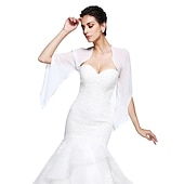 abordables Boléros de Mariage-Shrugs Chiffon Mariage  Fête Soirée Écharpe Femme Avec robe pour impressionner