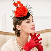 olcso Fascinatorok-Női Soros Gyapjú Nettó Sisak-Esküvő Különleges alkalom Hétköznapi Fejdíszek Kalapok 1 darab