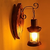 abordables Apliques de pared-lámpara de pared retro vintage rústico pared de vidrio nórdico scone 40w para dormitorio junto a la cama accesorios de iluminación de pared industrial pasillo del dormitorio lámparas de escalera