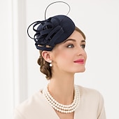 billige Coiffer-Kentucky Derby-hatt fascinators Hatter Ull Fjær Pillebokshatt Bryllup Spesiell Leilighet Avslappet Te Fest Hesteløp Med Blomster Hodeplagg Hodeplagg