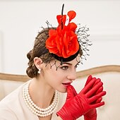 olcso Fascinatorok-Női Soros Gyapjú Nettó Sisak-Esküvő Különleges alkalom Hétköznapi Fejdíszek Kalapok 1 darab