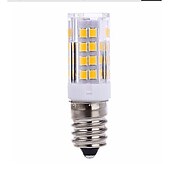 ieftine Becuri-5buc 5w bec led porumb e14 t 51 margele led smd 2835 800lm pentru ventilator de tavan candelabru pandantiv alb cald 220~240v