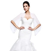 abordables Boléros de Mariage-Shrugs Chiffon Mariage  Fête Soirée Écharpe Femme Avec robe pour impressionner