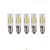 ieftine Becuri-5buc 5w bec led porumb e14 t 51 margele led smd 2835 800lm pentru ventilator de tavan candelabru pandantiv alb cald 220~240v