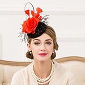 olcso Fascinatorok-Női Soros Gyapjú Nettó Sisak-Esküvő Különleges alkalom Hétköznapi Fejdíszek Kalapok 1 darab