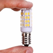 ieftine Becuri-5buc 5w bec led porumb e14 t 51 margele led smd 2835 800lm pentru ventilator de tavan candelabru pandantiv alb cald 220~240v