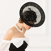economico Fascinator-Fascinators copricapo per cappello derby del Kentucky con piume di lino