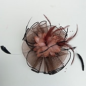 ieftine Pălării &amp; Fascinatoare-Tul / Pană Șapcă Kentucky Derby / Palarioare / Veșminte de cap cu Floral 1 buc Nuntă / Ocazie specială / Cursă de cai Diadema