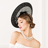 economico Fascinator-Fascinators copricapo per cappello derby del Kentucky con piume di lino