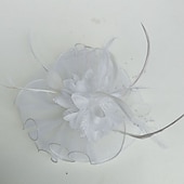 ieftine Pălării &amp; Fascinatoare-Tul / Pană Șapcă Kentucky Derby / Palarioare / Veșminte de cap cu Floral 1 buc Nuntă / Ocazie specială / Cursă de cai Diadema