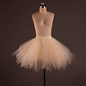 abordables Ropa de ballet-falda de ballet drapeado vestido de tutú para mujer adulto entrenamiento de disfraces poliéster caído
