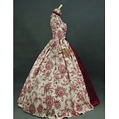 preiswerte Kleider-Rokoko Viktorianisch Cocktailkleid Lange Länge Kleid Partykostüm Maskerade Übergröße Normal Gedicht Übergrössen Ballkleid Kostüm Damen königlich Party Abschlussball Karneval von Venedig Kleid