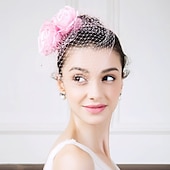 olcso Esküvői Fejdísz-Strassz / Selyem / Nettó Kentucky Derby Hat / Fejszalag / Virágok val vel Virág 1db Esküvő / Különleges alkalom / Hétköznapi Sisak