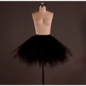 abordables Ropa de ballet-falda de ballet drapeado vestido de tutú para mujer adulto entrenamiento de disfraces poliéster caído