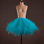abordables Ropa de ballet-falda de ballet drapeado vestido de tutú para mujer adulto entrenamiento de disfraces poliéster caído