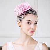 olcso Esküvői Fejdísz-Strassz / Selyem / Nettó Kentucky Derby Hat / Fejszalag / Virágok val vel Virág 1db Esküvő / Különleges alkalom / Hétköznapi Sisak