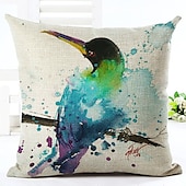 baratos estilo animal-capa de almofada 1 unidade quadrada decorativa macia capa de travesseiro capa de almofada capa de almofada para sofá-cama embalagem lavável mashine de qualidade superior com 1 almofada de linho falso