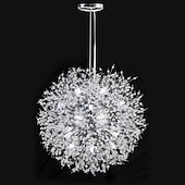 voordelige Spoetnik-ontwerp-100 cm Uniek Ontwerp Kroonluchters Metaal Spoetnik Chroom Modern 110-120V 220-240V