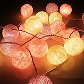economico Striscie luci a batteria-2.5m Fili luminosi 20 LED Decorazione di nozze di Natale 110-220 V