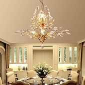 cheap Candle-Style Design-8-Light 78 cm Chandelier LED Pendant Light Metal Crystal Antique Brass Modern Contemporary 110-120V / 220-240V