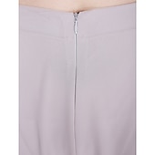 abordables Costumes-pantalons pour maman-Combinaison  Tailleur Mère de la Mariée Robe de Mariage Invitée Élégante Grande Taille Col Bateau Longueur au Sol Chiffon Sans Manches oui Wrap Inclus de Couleur Unie taille sur mesure gratuite