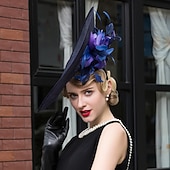 cheap Fascinators &amp; Hats-Elegant Derby Headpiece Fascinator Gentlewoman Fancy Dress Women's Carnival Party Derby Wedding Party Adults' Fascinator Spring &amp; Summer