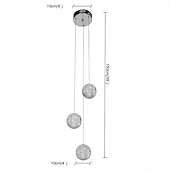 olcso Fürtkialakítású-5 könnyű 10 (4 &quot;) méretű kristály / led medál könnyűfém klaszter króm modern kortárs 90-240v