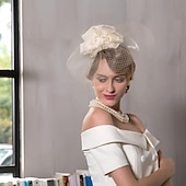 olcso Kalapok és fejdíszek-Selyem / Nettó Kentucky Derby Hat / Lenyűgözők / Kalap val vel 1 Esküvő / Különleges alkalom / Hétköznapi Sisak
