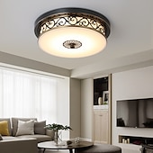 cheap Flush Mounts &amp; Semi Flush Mounts-30 cm Ceiling Light LED Flush Mount Lights Metal Bronze Vintage Traditional / Classic Country 110-120V 220-240V