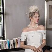 olcso Kalapok és fejdíszek-Selyem / Nettó Kentucky Derby Hat / Lenyűgözők / Kalap val vel 1 Esküvő / Különleges alkalom / Hétköznapi Sisak