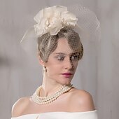 olcso Kalapok és fejdíszek-Selyem / Nettó Kentucky Derby Hat / Lenyűgözők / Kalap val vel 1 Esküvő / Különleges alkalom / Hétköznapi Sisak