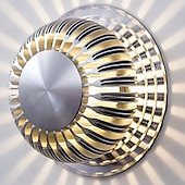voordelige Verzonken gemonteerde wandlampen-1-licht 10cm modern/eigentijds mini-stijl inbouw wandlampen led sferisch ontwerp aluminium gang trappen wandlamp 90-240v 3w