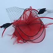 economico Fascinatori &amp; Cappelli-Elegante Derby Copricapo affascinante Gentildonna Costume Per donna Carnevale Feste Derby Ricevimento di matrimonio Adulti Fascinator Primavera &amp; Estate